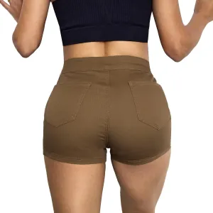 VIPONES Jeans Shorts Womens High Waisted Stretchy Sexy Butt-Lifting Hot Denim Shorts