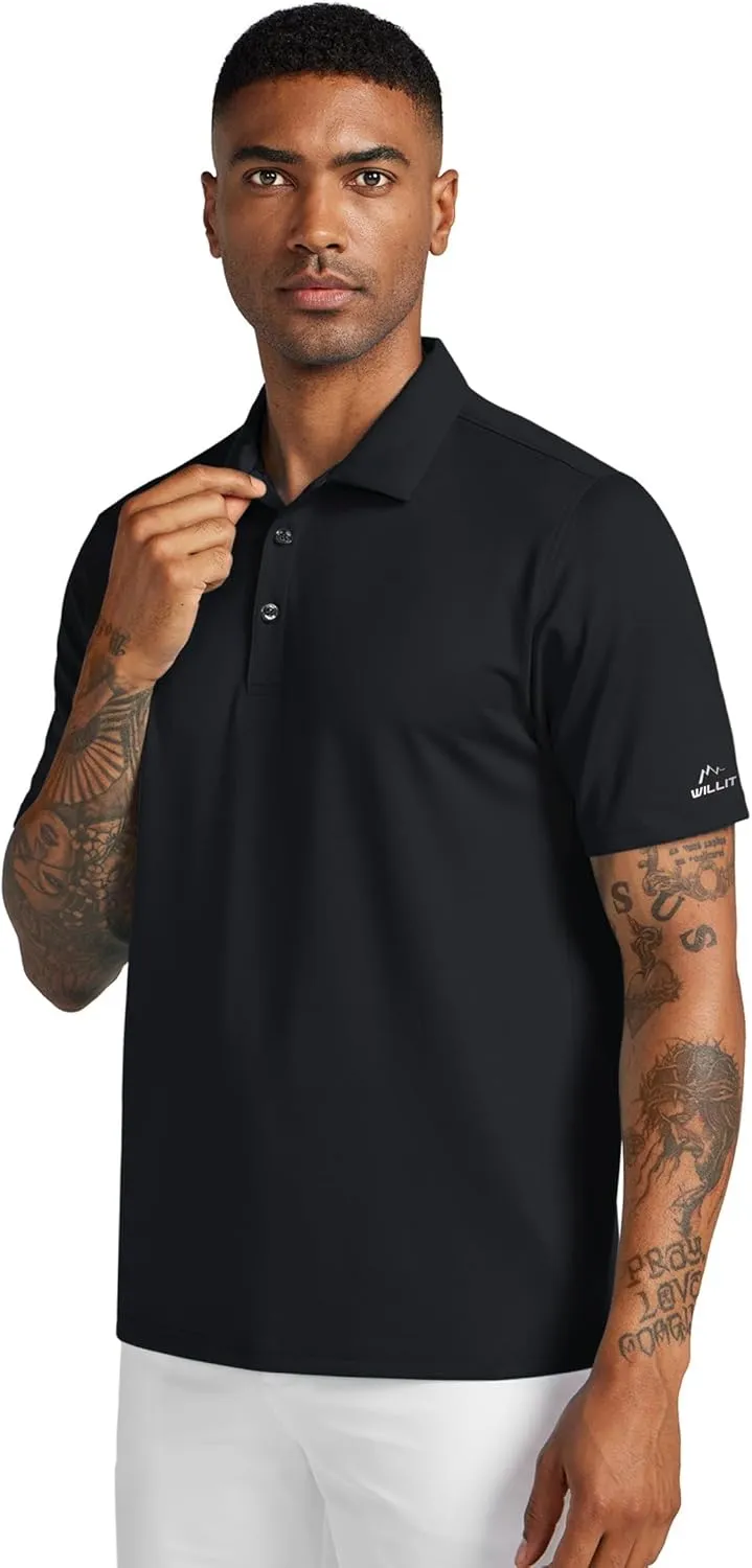 Willit Men's Golf Polo Shirts Short Sleeve Quick Dry Performance Moisture Wicking Print Casual