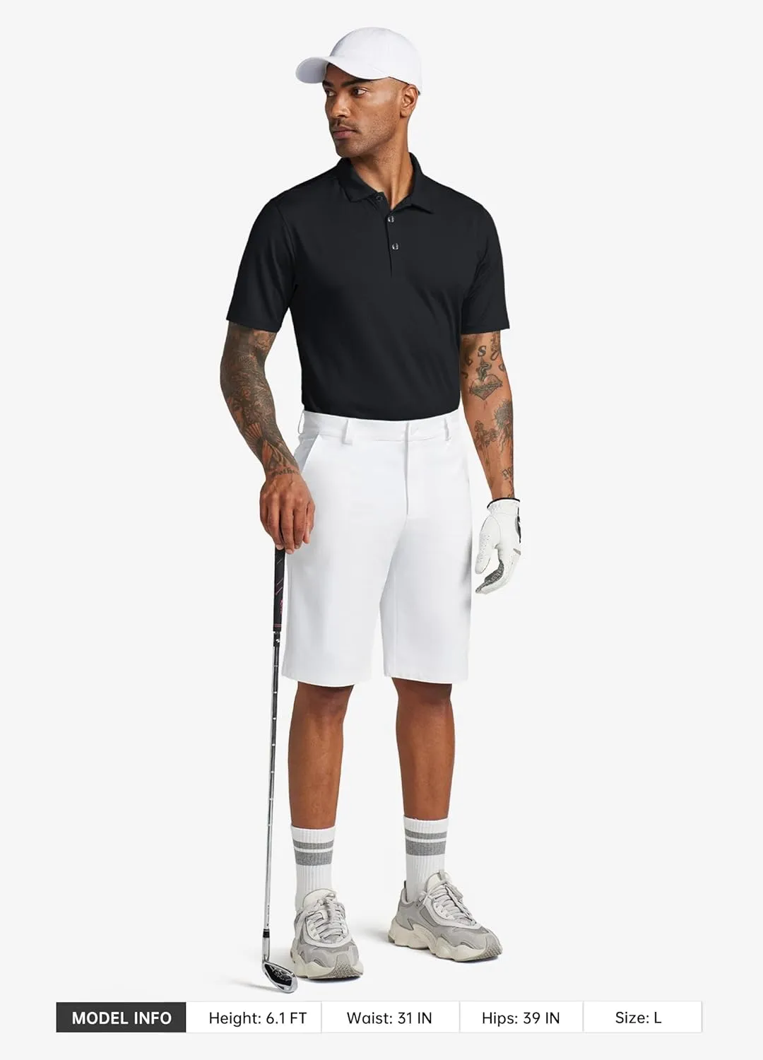Willit Men's Golf Polo Shirts Short Sleeve Quick Dry Performance Moisture Wicking Print Casual