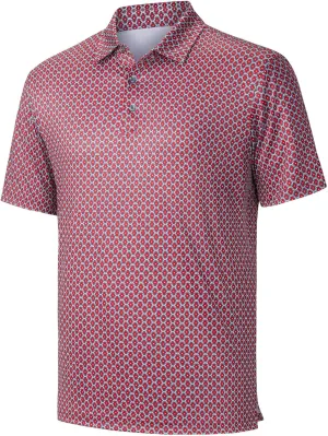 Willit Men's Golf Polo Shirts Short Sleeve Quick Dry Performance Moisture Wicking Print Casual