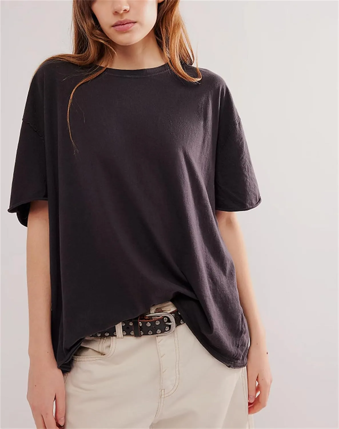 Women Y2k Embroidered Graphic Tees Preppy Teen Girls Short Sleeve Oversized Summer T-Shirt Coastal Beach Tops