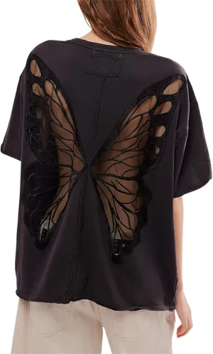 Women Y2k Embroidered Graphic Tees Preppy Teen Girls Short Sleeve Oversized Summer T-Shirt Coastal Beach Tops