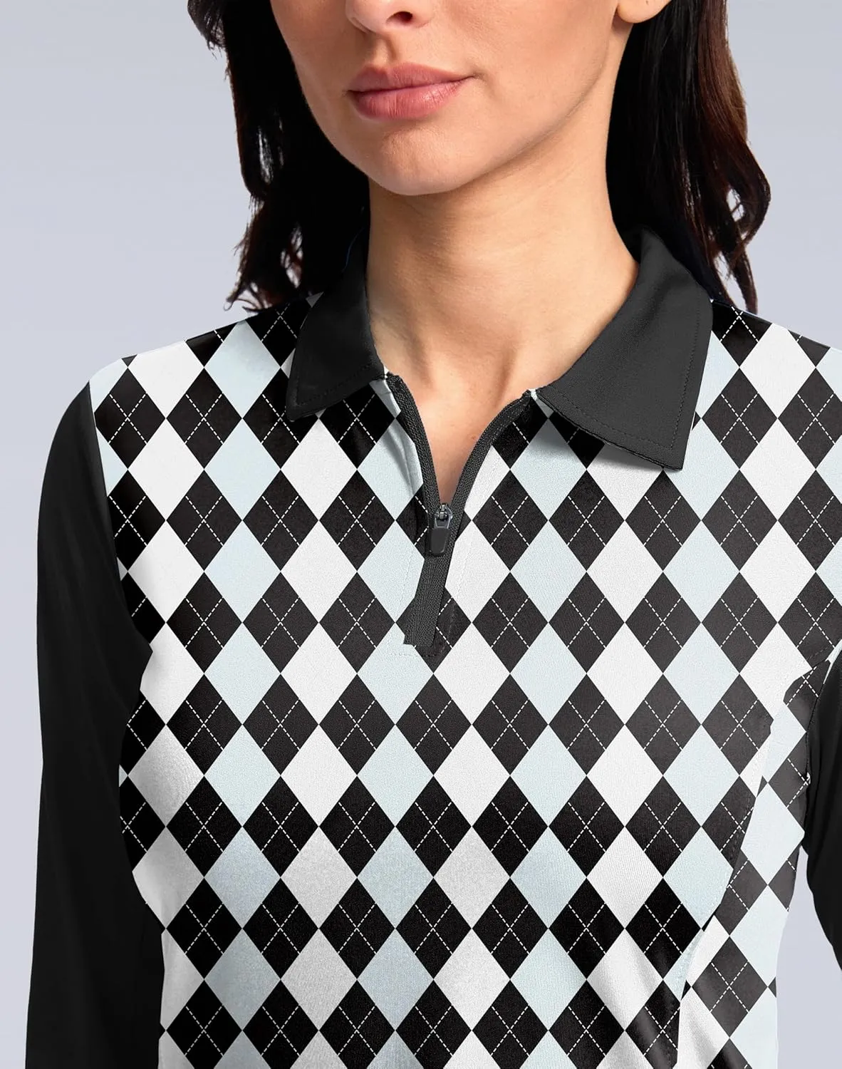 Women's Golf Shirts Lightweight UPF 50  Long Sleeve Shirts UV Protection Quick Dry Cool Polo Shirts for Women Work Outdoor