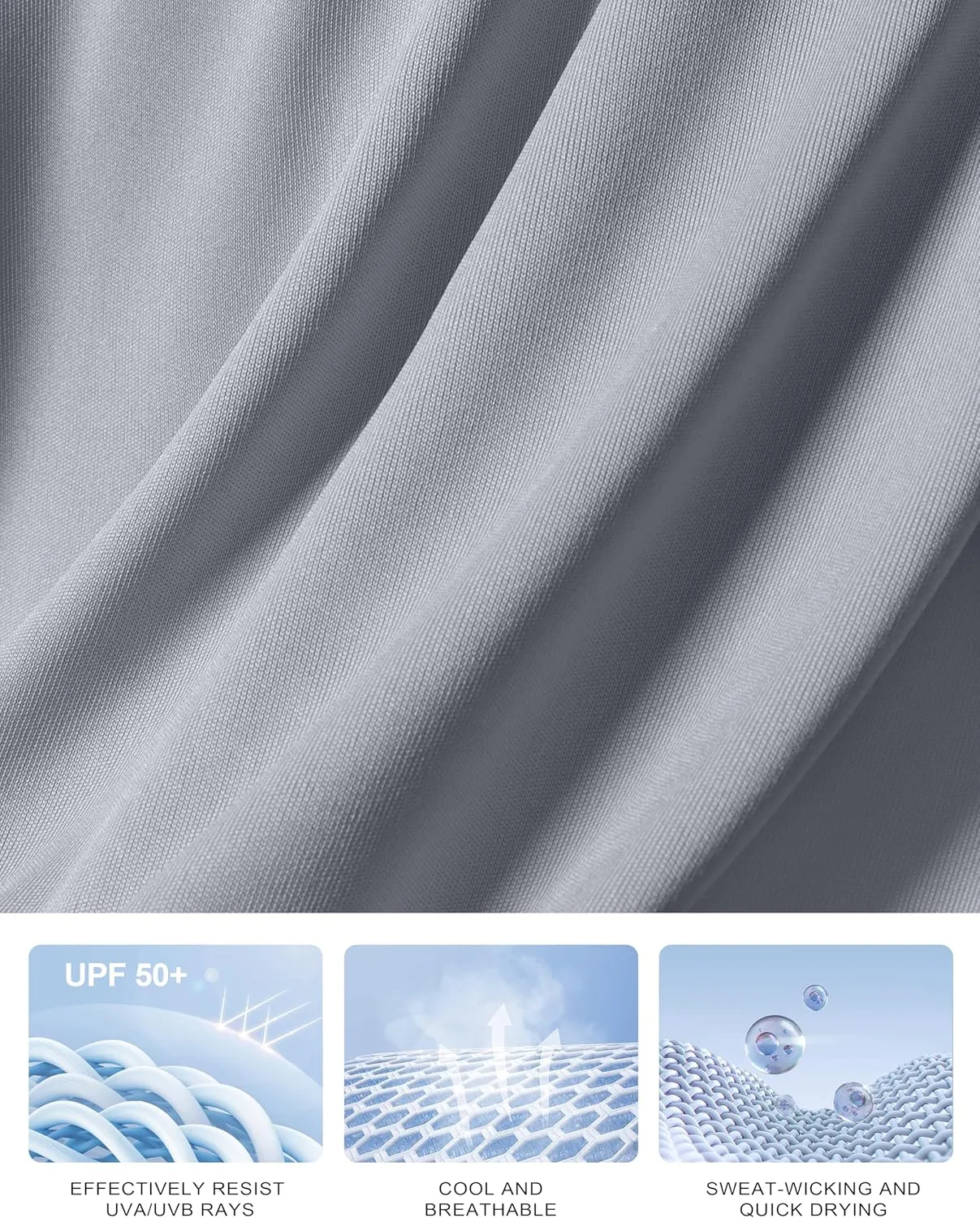 Women's Golf Shirts Lightweight UPF 50  Long Sleeve Shirts UV Protection Quick Dry Cool Polo Shirts for Women Work Outdoor