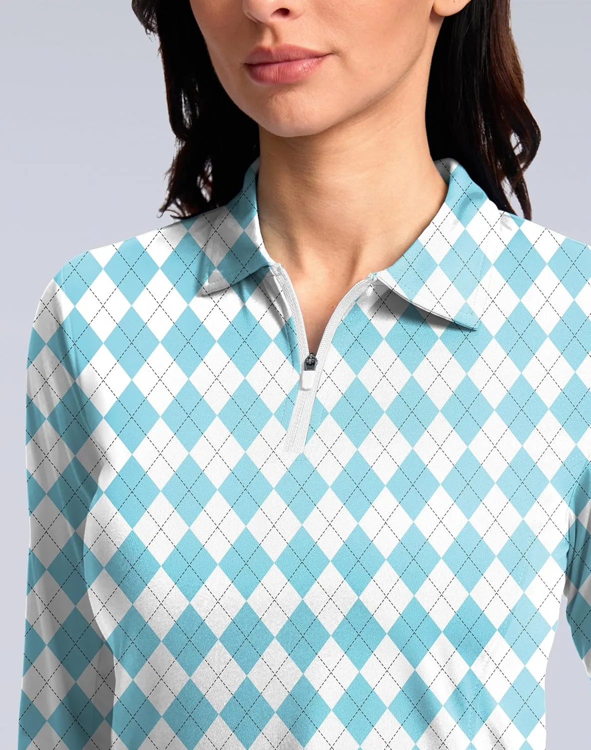 Women's Golf Shirts Lightweight UPF 50  Long Sleeve Shirts UV Protection Quick Dry Cool Polo Shirts for Women Work Outdoor
