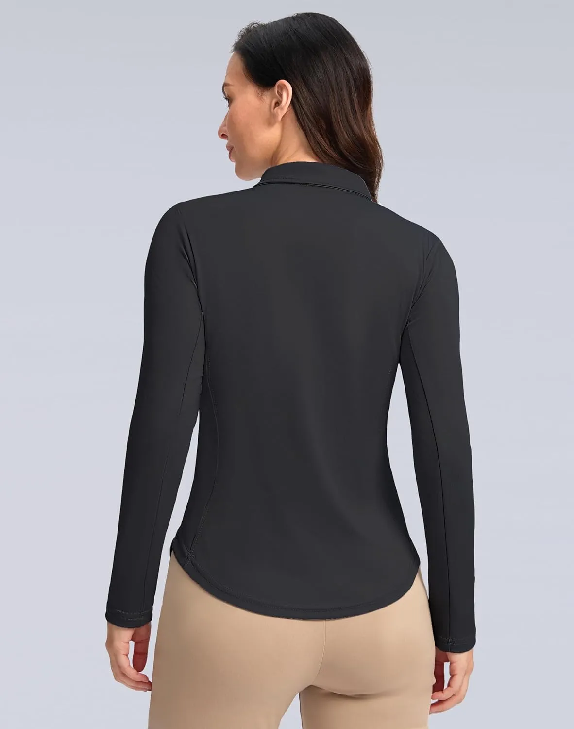 Women's Golf Shirts Lightweight UPF 50  Long Sleeve Shirts UV Protection Quick Dry Cool Polo Shirts for Women Work Outdoor
