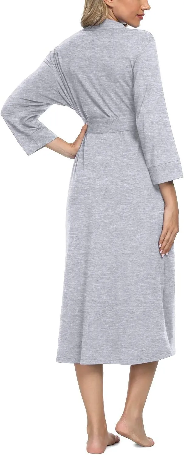 Xpenyo Women's Maternity Sleepwear,Labor/Delivery/Nursing/Hospital Nightgown Kimono Robes Long Pregnancy Loungewear