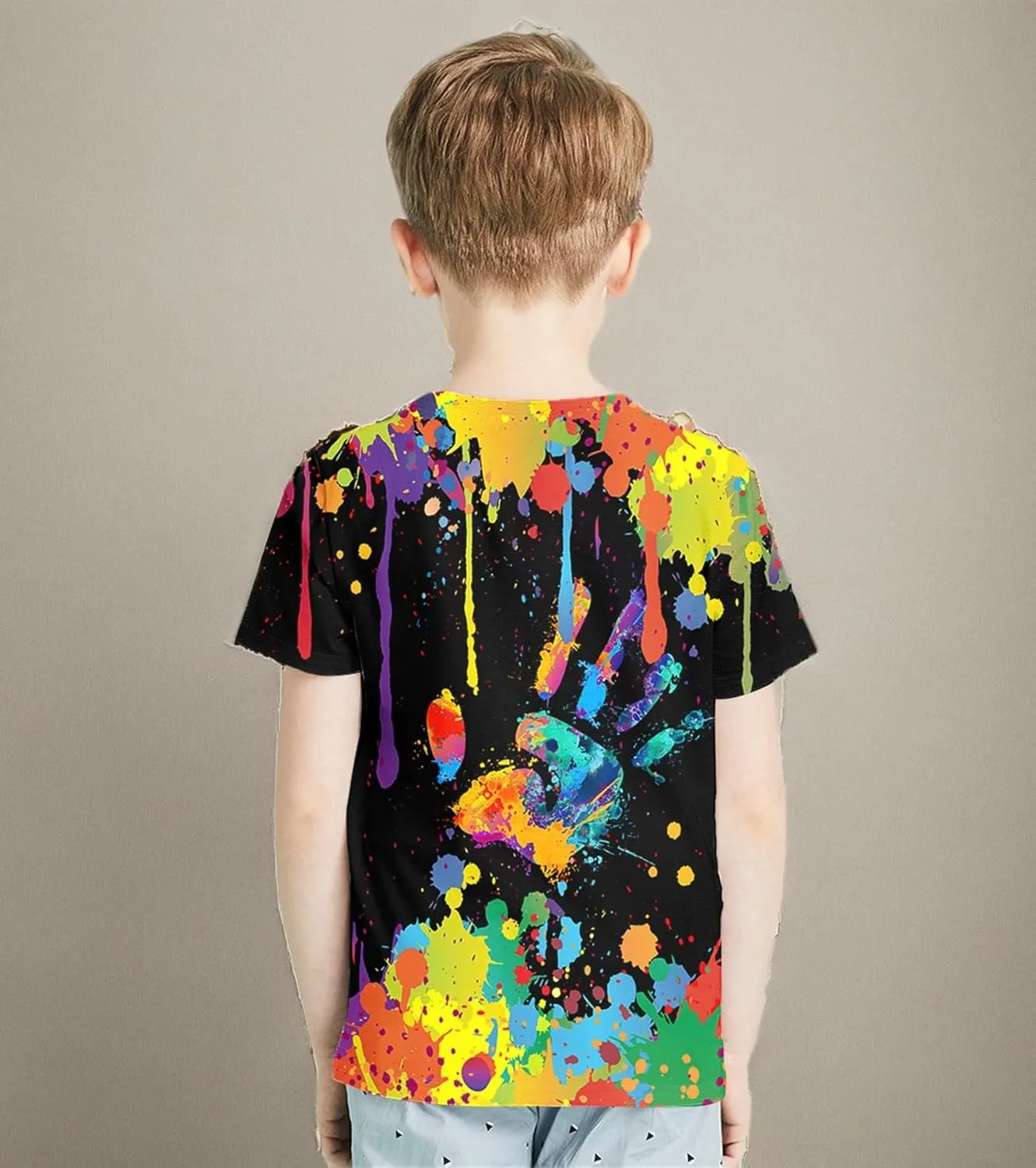 Yasswete Boys Girls T-Shirt 3D Realistic Graphic Crewneck Short Sleeve Printed Tee Shirt Tops for Kids Teens 6-16 Years