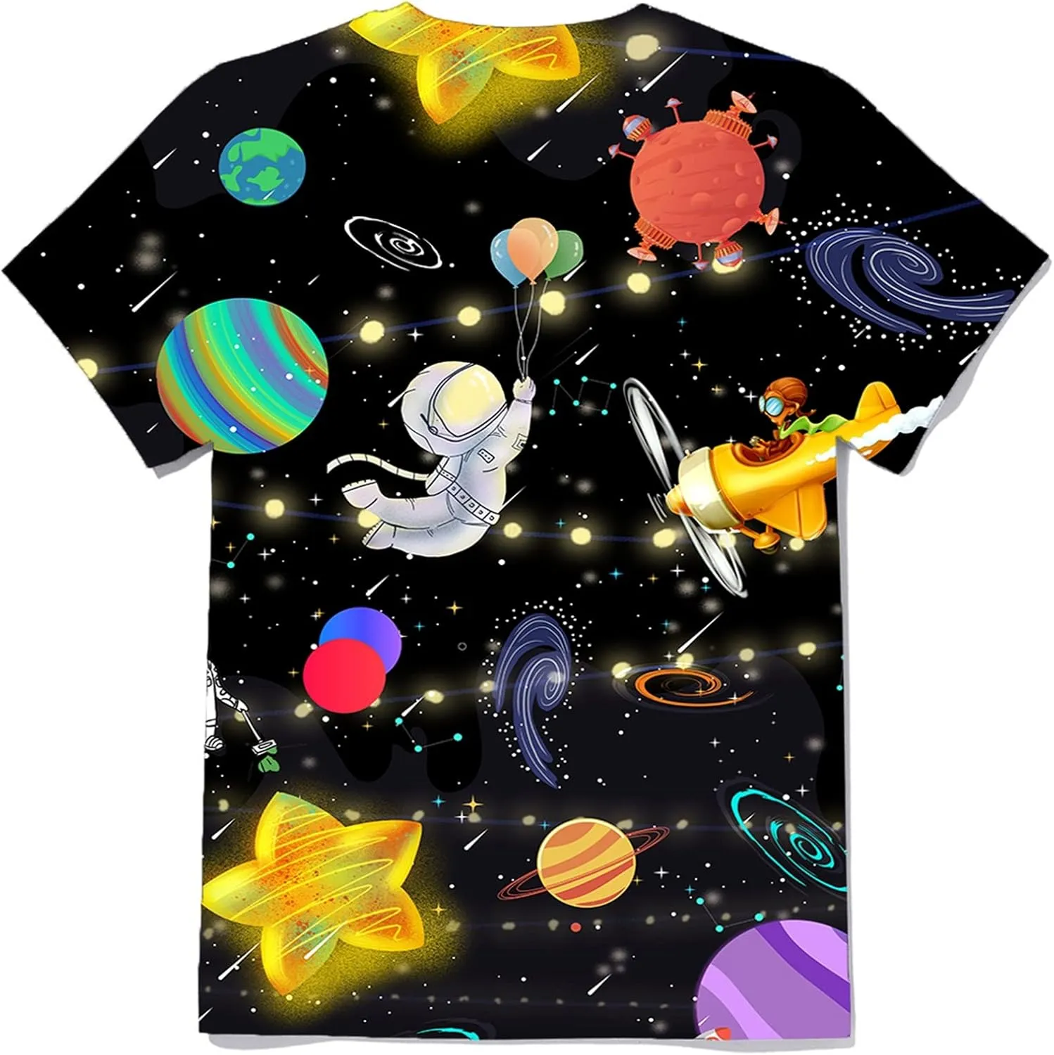Yasswete Boys Girls T-Shirt 3D Realistic Graphic Crewneck Short Sleeve Printed Tee Shirt Tops for Kids Teens 6-16 Years