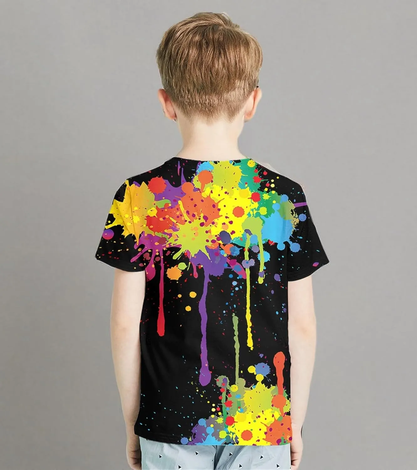 Yasswete Boys Girls T-Shirt 3D Realistic Graphic Crewneck Short Sleeve Printed Tee Shirt Tops for Kids Teens 6-16 Years