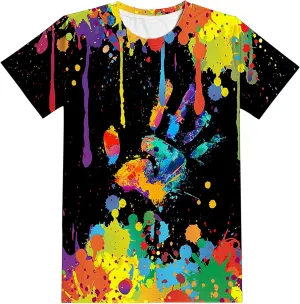 Yasswete Boys Girls T-Shirt 3D Realistic Graphic Crewneck Short Sleeve Printed Tee Shirt Tops for Kids Teens 6-16 Years