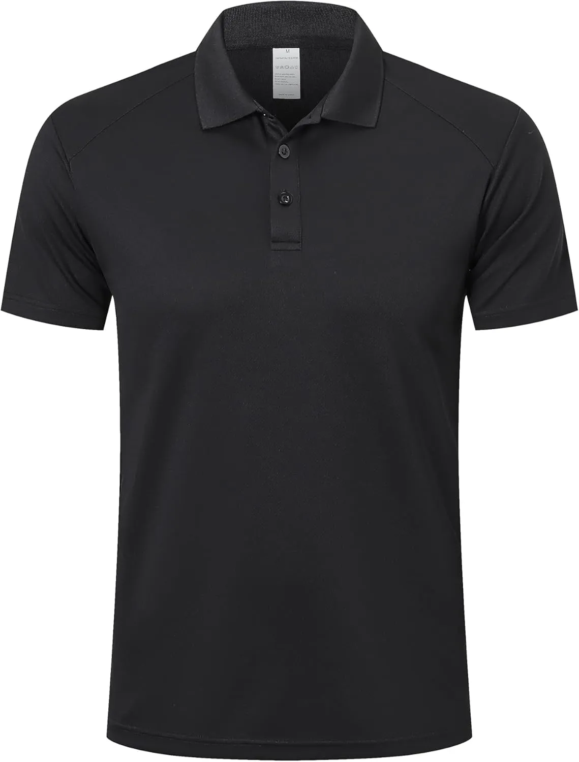 ZENGVEE Mens Polo Shirts Moisture Wicking Short Sleeve Performance Quick Dry Athletic Golf Shirts